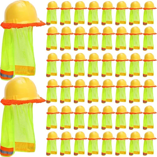 Miniatura 7 de 10 piezas de casco duro para el sol con cierres seguros, casco de construcción, sombrero, sombrero, construcción, sombrero, se adapta a cascos