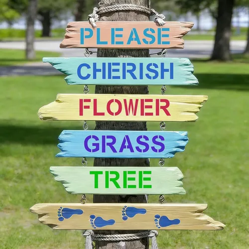 Miniatura 5 de Plantillas de letras de 4 pulgadas para pintar, 43 piezas reutilizables de símbolos del alfabeto, kit de entrelazado para pintar sobre madera