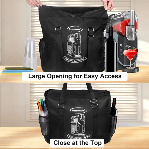 Miniatura 2 de Bolsa de transporte para máquina de granizado Ninja FS301/FS301C/FS299/FS300 – Bog portátil de viaje al aire libre, bolsillo grande para accesorios