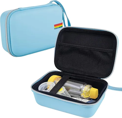 Leayjeen Funda de viaje portátil - Estuche protector de carcasa dura para inhalador de asma