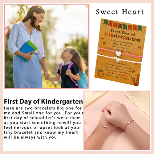 Miniatura 2 de Frist day of school bracelet,back to school bracelet mommy and me,back to school bracelet gift for daughterson as the first day of kindergarten