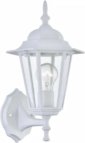 WISBEAM Farol de pared para exteriores, aplique de pared como accesorio de iluminación de porche, base E26 de 60 W máximo, carcasa de metal más
