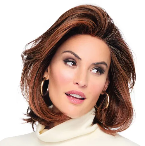 Miniatura 38 de Raquel Welch Flying Solo - Peluca de página para niño, 100% atada a mano por ropa de pelo, gorra pequeña promedio, RL4/10SS Iced Java Java helado