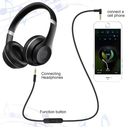 Miniatura 5 de Alitutumao Cable de audio de repuesto Solo4 con micrófono y control, compatible con Beats por Dr Dre Auriculares Solo4/3/2 Studio Pro Detox Wireless