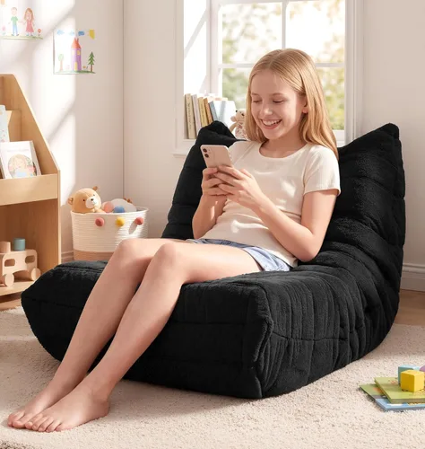 Hobestluk Puf con espuma viscoelástica, tela de piel sintética ultrasuave, diseño ergonómico, puf pequeño, para sala de estar, dormitorio, sala de