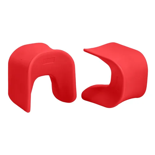 Miniatura 15 de ECR4Kids Asiento Wave, altura del asiento de 14 a 15.1 pulgadas, taburete tipo percha, amarillo, paquete de 2
