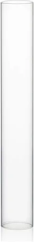 Miniatura 21 de WGVI Funda para portavelas Hurricane, ancho de 2 pulgadas, altura de 12 pulgadas, portavelas cilíndrico de vidrio transparente, tubo de chimenea