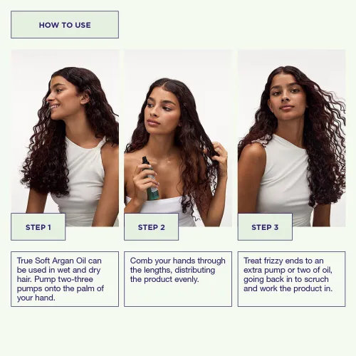 Miniatura 3 de Maria Nila True Soft, Moisturizing Argan Oil For Dry Brittle Hair, Argan Oil Remoisturises & Reduces Frizz, 100% Vegan & Sulfate/Paraben free