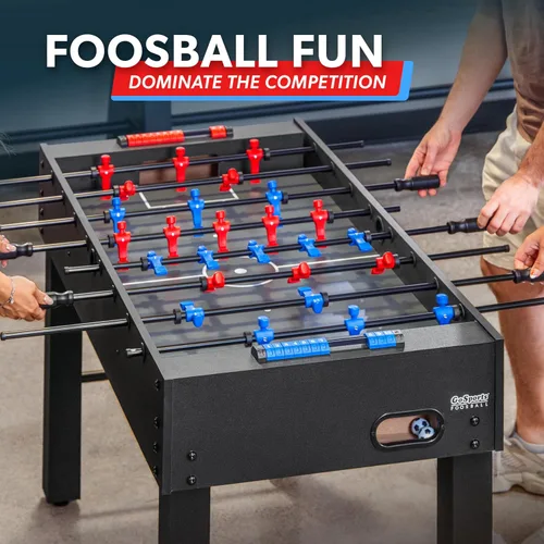Miniatura 2 de GoSports Mesa de futbolín de 48 pulgadas para el hogar, la oficina o la sala de juegos, elige el color Negro