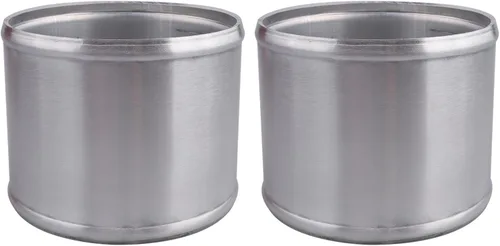 Miniatura 13 de AC PERFORMANCE Conector de manguera de aleación de aluminio de 2" (51mm) OD, conector de tubo de silicona perlado, 4" de longitud, paquete de 2