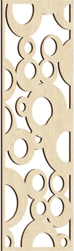 Miniatura 107 de Farwell Paneles de pared decorativos de madera con calado, 13 3/8 pulgadas de ancho x 34 3/8 pulgadas de alto x 1/4 de alto, roble rojo rojo