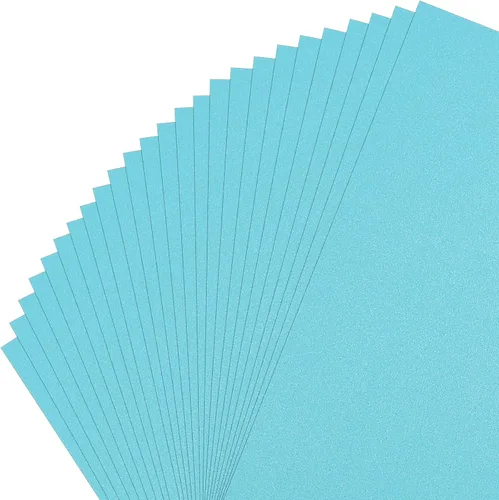 Miniatura 9 de Gartful Papel de cartulina brillante, 20 colores surtidos, 8.5 x 11 pulgadas, cubierta de 90 libras, papel perlado brillante para flores