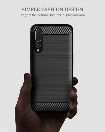 Miniatura 5 de Asuwish Funda para Huawei P20 Pro con protector de pantalla de vidrio templado y accesorios para celda, delgada y suave goma de silicona TPU