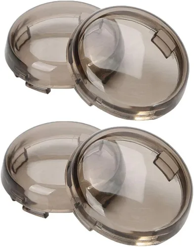 ZYTC Kit de lente de señal de giro para motocicleta, lente ahumada, para Harley-Davidson Touring Softail Dyna Sportsters 2002-2013 Ahumado