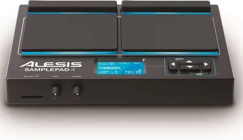 Miniatura 3 de Alesis Sample Pad 4 - Instrumento compacto de percusión y activador de muestras con 4 almohadillas sensibles a la velocidad, 25 sonidos de batería