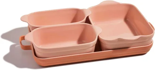 Our Place Juego de utensilios para hornear | Colección de utensilios de cerámica para hornear de 5 piezas con sartén de estufa a horno | Sartenes