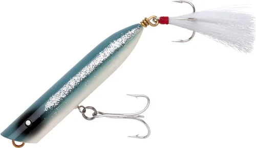 Miniatura 19 de Creek Chub Striper Strike - Señuelo de pesca de fundición larga de hundimiento lento, grado de agua salada Silver Flash