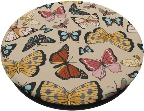 Miniatura 2 de Hermoso diseño de mariposa PopSockets intercambiables PopGrip