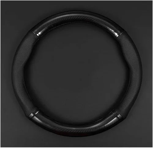 QODOLSI Paquete de 1 Funda Transpirable para Volante de Coche, Funda de Volante Resistente al Desgaste, Protector de Volante Antideslizante de Fibra