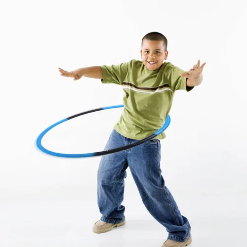 Miniatura 2 de Aro de fitness para niños - Peso y tamaño ajustables - Juguetes de gimnasia para niños de plástico para culturismo - Diámetro 26.5 pulgadas (67.3 cm)