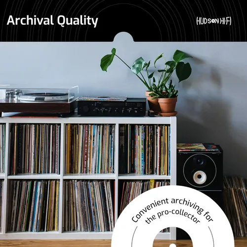 Miniatura 7 de Hudson Hi-Fi Fundas exteriores para discos de vinilo, funda de vinilo transparente de alta calidad, paquete de 100 unidades, protege tus álbumes LP
