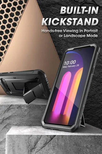 Miniatura 3 de SUPCASE Unicorn Beetle Pro Series - Funda diseñada para LG V60 ThinQ (versión 2020), funda resistente de cuerpo completo y funda con función atril