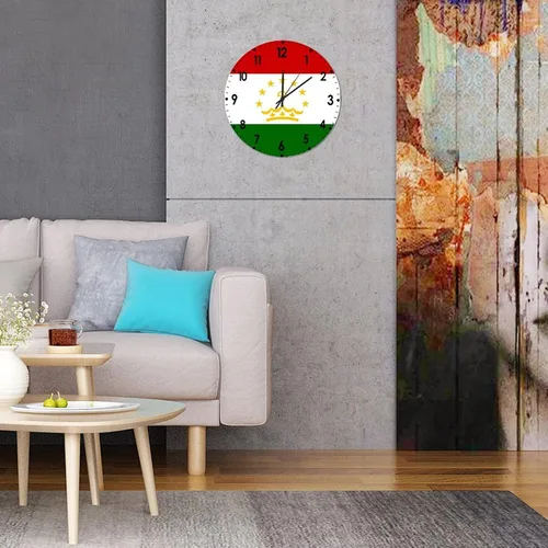 Miniatura 492 de Cheyan Reloj de pared con bandera de Canadá de 12 pulgadas, silencioso, sin tictac, de PVC, funciona con pilas, reloj redondo decorativo, regalo
