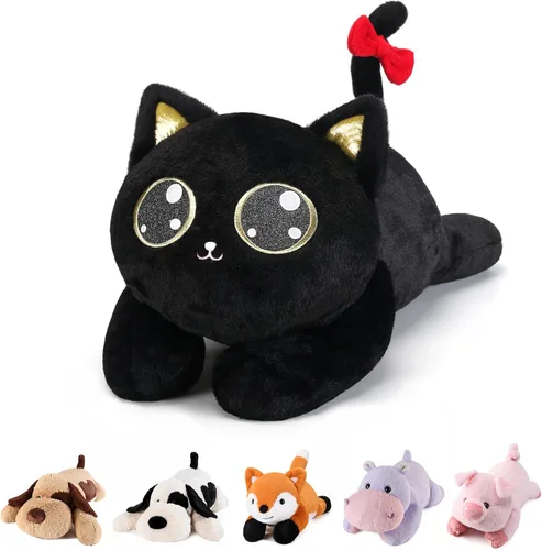 Miniatura 8 de meowtastic Animales de Peluche con Peso de Perro en Blanco y Negro - 22 Pulgadas 4.5 Libras Animales de Peluche con Peso de Perro - Almohada