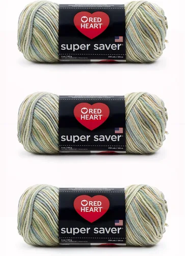 Miniatura 143 de Red Heart Hilo Super Saver, paquete de 3, estampado artístico, 3 unidades Estampado De Artista