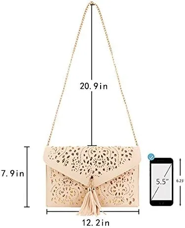 Miniatura 6 de Mily Glitter Sequins Envolvente Clutch Tote Bolso de hombro