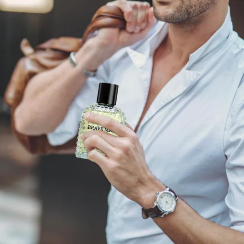 Miniatura 3 de Brave Man - Perfume natural para hombre Brave Man Pour Homme para hombre Eau de Parfum Colonia para hombres, gran sabor natural para uso diario