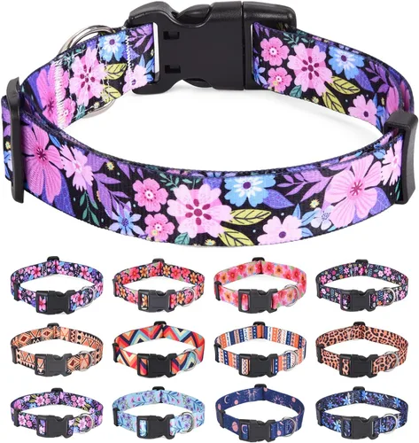 Miniatura 19 de Collar para Perros para Perros Pequeños y Gatos, Collar Suave y Cómodo para Mascotas para Perros Pequeños, Medianos y Grandes, Patrón Geométrico