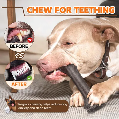 Miniatura 4 de Juguetes para perros para masticadores agresivos, juguete de huesos indestructibles para masticadores agresivos, juguete resistente para cachorros