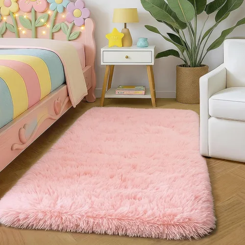 Miniatura 59 de Alfombras de color verde salvia para dormitorio, sala de estar, alfombra peluda esponjosa de 5 x 8 pies para guardería, aula, adolescentes, niños