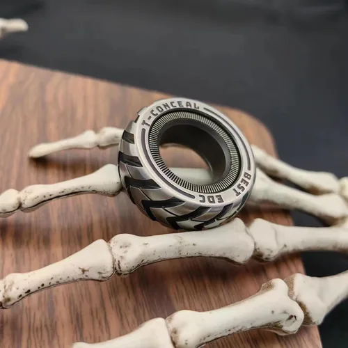 Miniatura 6 de T-Conceal EDC Deslizadores para Ansiedad, Juguetes para Ansiedad para Alivio del Estrés para Adultos, Metal Magnético TDAH, Anillos para Ansiedad