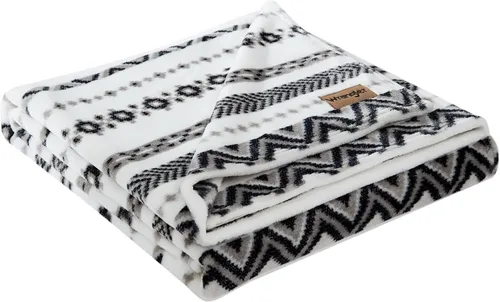 Miniatura 2 de Wrangler - Manta, Ropa de Cama de Felpa Super Suave, Manta para Sofá o Cama Inspirada en Yellowstone (Ruta de Diamantes Negra, 50" x 70")
