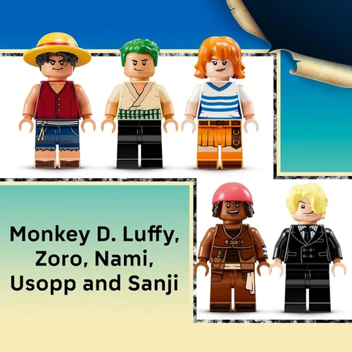 Miniatura 5 de Lego One Piece The Going Merry Pirate Ship Building Blocks – Juguete de aventura para niños y niñas, 10+ – figuras de juguete y juego para fanáticos