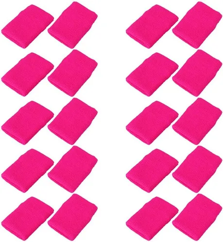 Miniatura 15 de Paquete de 10 pulseras absorbentes coloridas para deportes, baloncesto, fútbol, fiesta, actividades al aire libre