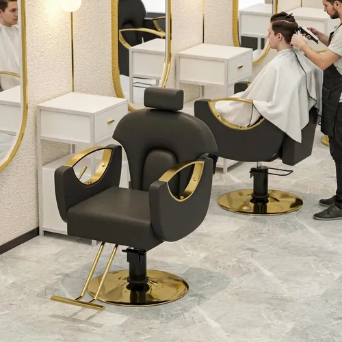 Miniatura 2 de FreSup Silla de salón para estilista, sillas de estilista con bomba hidráulica resistente, silla giratoria de 360°, silla de estilo ajustable