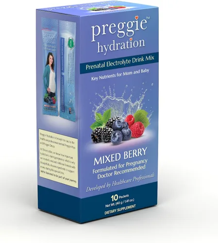 Miniatura 3 de Three Lollies Paquetes de hidratación Preggie - Hidratación natural y apoyo para la salud digestiva para mujeres durante el embarazo - Alivia