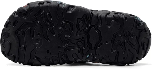 Miniatura 7 de SECHRITE Zuecos para hombre deportivos al aire libre, antideslizantes, con amortiguación, para playa, sandalias de casa con correa trasera ajustable