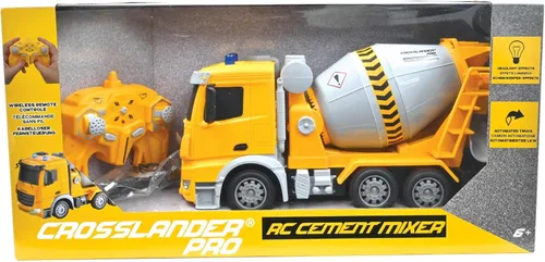 Miniatura 7 de LEXiBOOK, Crosslander® pro Mezclador de hormigón RC, mezclador de camión con control remoto, efectos de luz, tanque giratorio de 360°, recargable