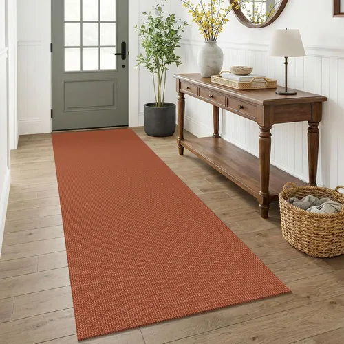 Miniatura 38 de KOZYFLY - Tapetes para entrada, lavable, tejido, con respaldo de goma antideslizante, de algodón, interiores, cocina, entrada, vestíbulo y puerta