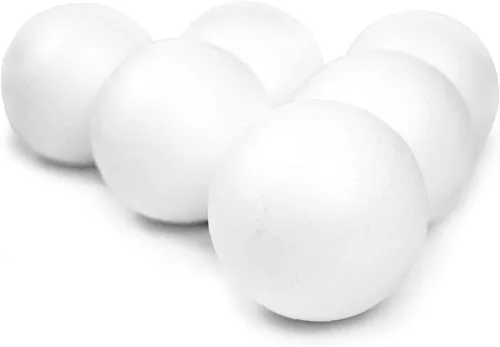 Miniatura 3 de Evershine 12 paquetes de bolas de espuma de poliestireno para manualidades de 4 pulgadas - Bolas de espuma de poliestireno blancas lisas