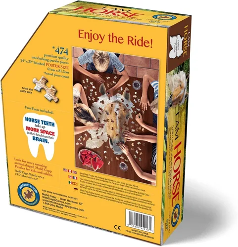 Miniatura 5 de Madd Capp Rompecabezas - I AM Horse - 550 piezas - Rompecabezas en forma de animal