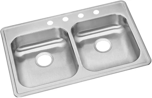 Miniatura 16 de Elkay GE12521 Dayton Fregadero de cocina empotrable de una sola cubeta de acero inoxidable de 25" - 1 orificio para grifo