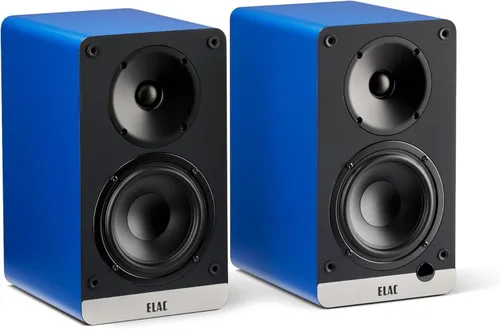 ELAC Debut ConneX Altavoces de estantería con alimentación con HDMI ARC (Azul)