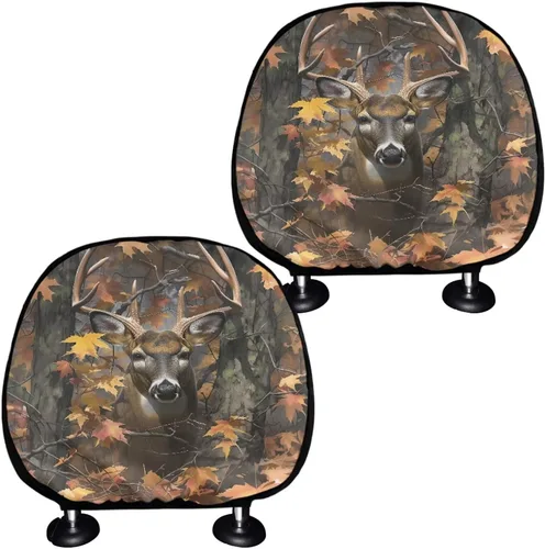 Miniatura 36 de Funda personalizada para reposacabezas de asiento de automóvil, regalos personalizables, transpirables, paquete de 2 fundas de cojín para asiento
