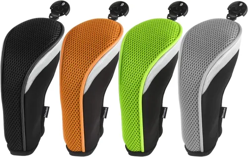 Miniatura 15 de Andux – Fundas de cabeza de palo de golf híbridos set de 4 con intercambiable Número Etiquetas con Dial No. Etiqueta Tubería de colores todos