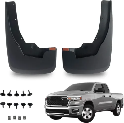 Miniatura 9 de RMOURTEKK Aletas de barro compatibles con Dodge Ram 2019-2023 2024 Ram 1500 (Nuevo Estilo de Carrocería) con Aletas de Guardabarros OEM Juego